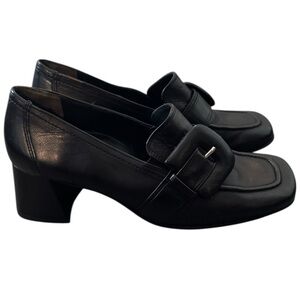 Paul‎ Green Robin Heels Buckle Chunky Black UK 5 US 7.5